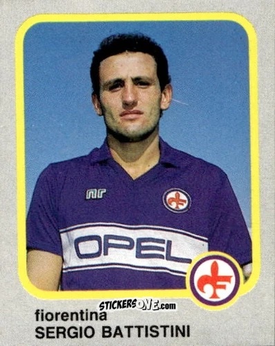 Sticker Sergio Battistini - Calcio Flash 1986 n. 83 - Edizioni Flash