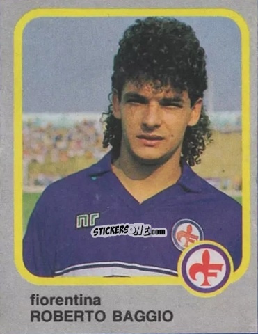 Sticker Roberto Baggio - Calcio Flash 1986 n. 90 - Edizioni Flash