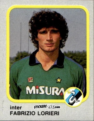 Cromo Fabrizio Lorieri - Calcio Flash 1986 n. 94 - Edizioni Flash