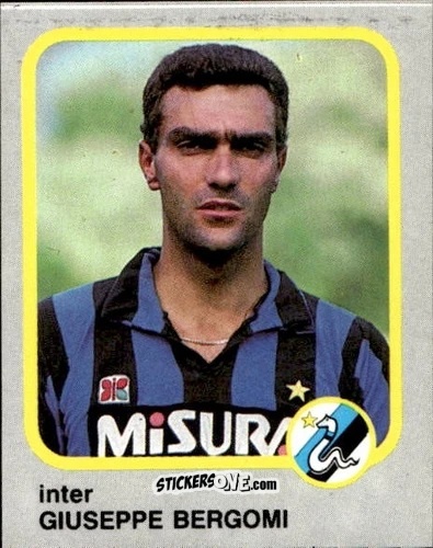 Figurina Giuseppe Bergomi - Calcio Flash 1986 n. 95 - Edizioni Flash