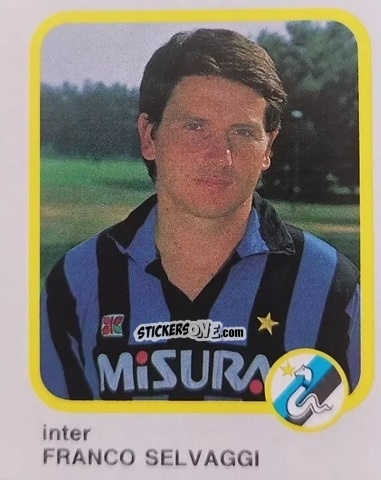 Sticker Franco Selvaggi - Calcio Flash 1986 n. 108 - Edizioni Flash