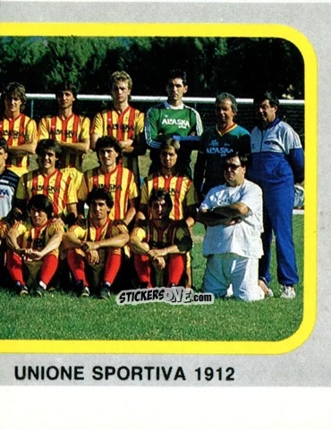 Sticker Squadra Lecce (puzzle 2) - Calcio Flash 1986 n. 128 - Edizioni Flash