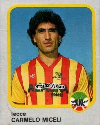 Sticker Carmelo Miceli - Calcio Flash 1986 n. 134 - Edizioni Flash