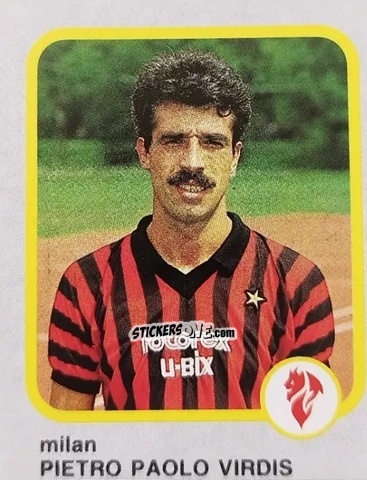 Sticker Pietro Paolo Virdis - Calcio Flash 1986 n. 161 - Edizioni Flash
