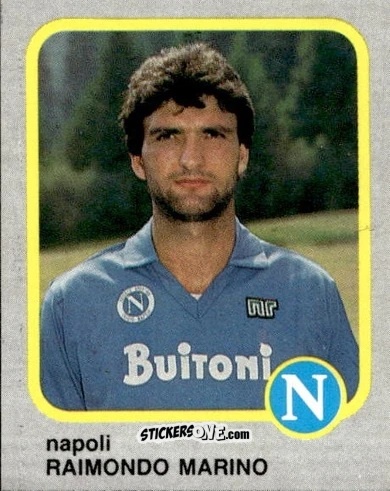 Sticker Raimondo Marino - Calcio Flash 1986 n. 170 - Edizioni Flash