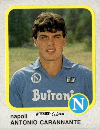 Cromo Antonio Carannante - Calcio Flash 1986 n. 172 - Edizioni Flash
