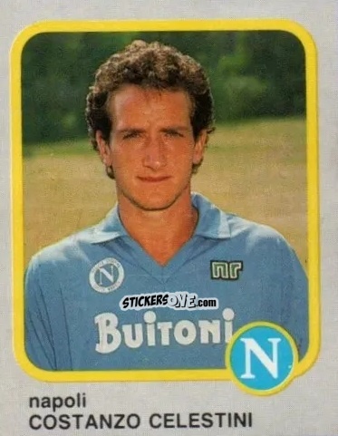 Sticker Costanzo Celestini - Calcio Flash 1986 n. 173 - Edizioni Flash