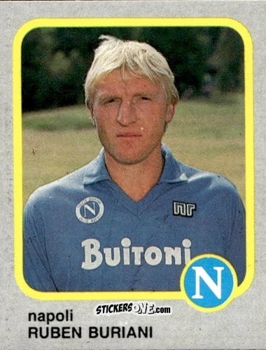 Cromo Ruben Buriani - Calcio Flash 1986 n. 174 - Edizioni Flash