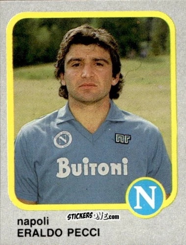 Figurina Eraldo Pecci - Calcio Flash 1986 n. 176 - Edizioni Flash