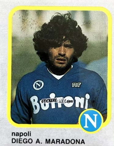 Sticker Diego A. Maradona - Calcio Flash 1986 n. 177 - Edizioni Flash