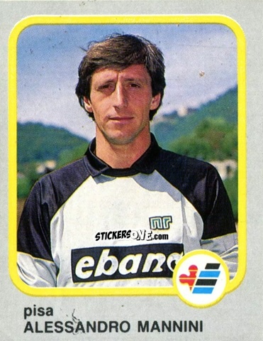 Sticker Alessandro Mannini - Calcio Flash 1986 n. 183 - Edizioni Flash