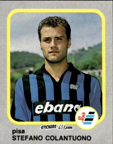 Cromo Stefano Colantuono - Calcio Flash 1986 n. 188 - Edizioni Flash