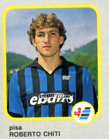 Sticker Roberto Chiti - Calcio Flash 1986 n. 190 - Edizioni Flash