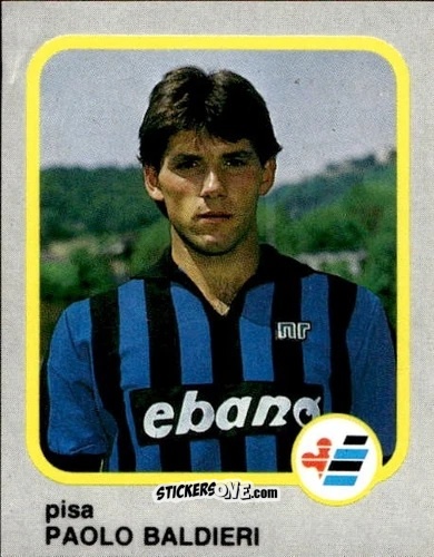 Figurina Paolo Baldieri - Calcio Flash 1986 n. 197 - Edizioni Flash