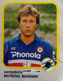 Sticker Moreno Mannini - Calcio Flash 1986 n. 221 - Edizioni Flash