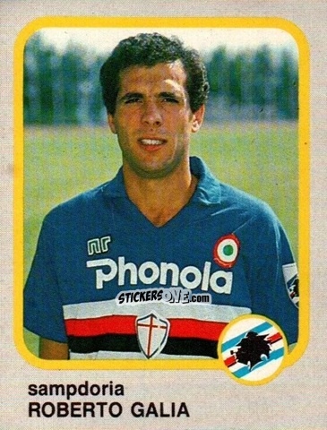 Sticker Roberto Galia - Calcio Flash 1986 n. 222 - Edizioni Flash