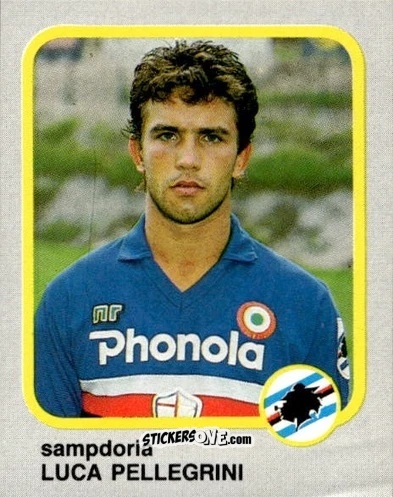 Cromo Luca Pellegrini - Calcio Flash 1986 n. 223 - Edizioni Flash