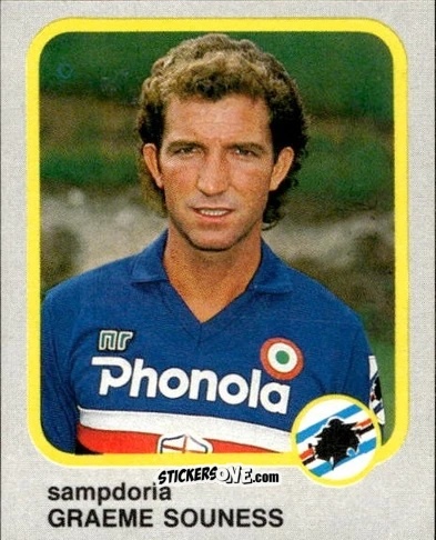 Figurina Graeme Souness - Calcio Flash 1986 n. 228 - Edizioni Flash