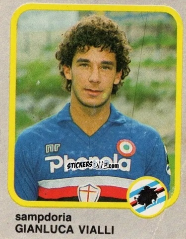 Sticker Gianluca Vialli - Calcio Flash 1986 n. 233 - Edizioni Flash