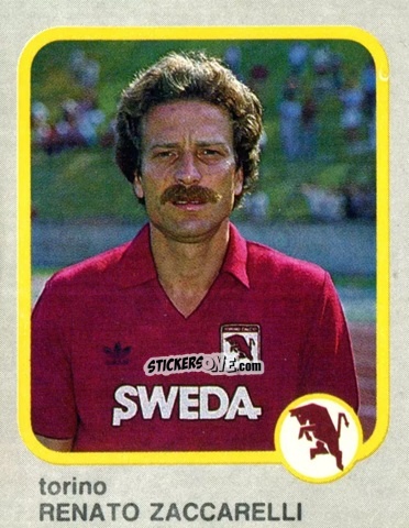 Sticker Renato Zaccarelli - Calcio Flash 1986 n. 245 - Edizioni Flash