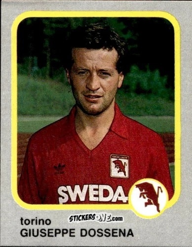 Cromo Giuseppe Dossena - Calcio Flash 1986 n. 248 - Edizioni Flash