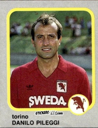 Figurina Danilo Pileggi - Calcio Flash 1986 n. 250 - Edizioni Flash