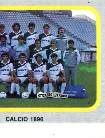 Sticker Squadra Udinese (puzzle 2) - Calcio Flash 1986 n. 254 - Edizioni Flash