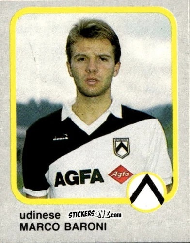 Cromo Marco Baroni - Calcio Flash 1986 n. 259 - Edizioni Flash