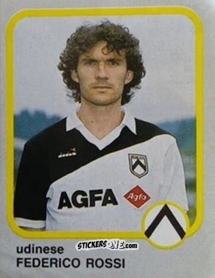 Sticker Federico Rossi - Calcio Flash 1986 n. 261 - Edizioni Flash