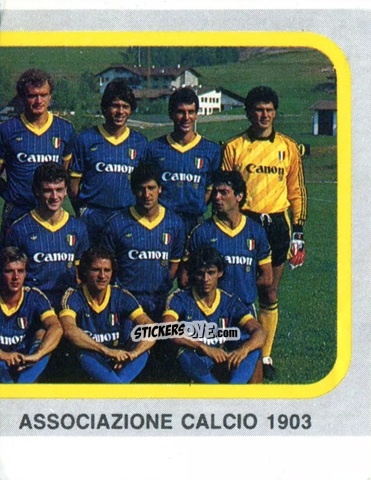 Sticker Squadra Verona (puzzle 2) - Calcio Flash 1986 n. 272 - Edizioni Flash