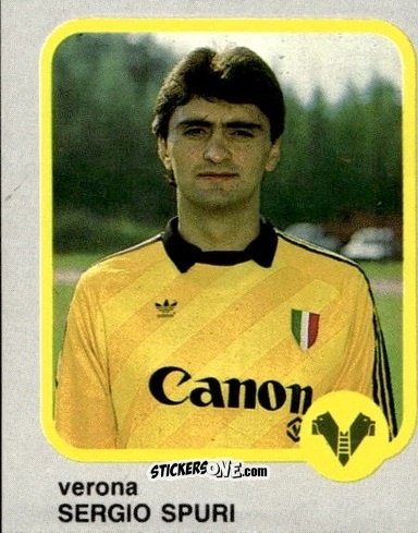 Cromo Sergio Spuri - Calcio Flash 1986 n. 274 - Edizioni Flash