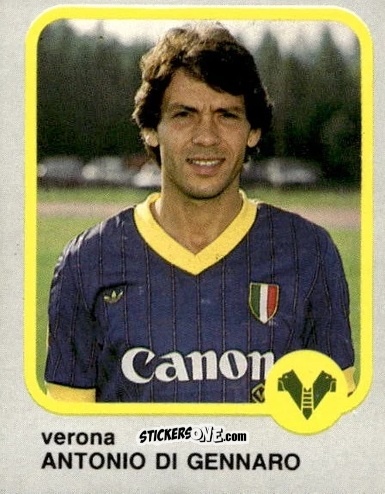 Cromo Antonio Di Gennaro - Calcio Flash 1986 n. 280 - Edizioni Flash