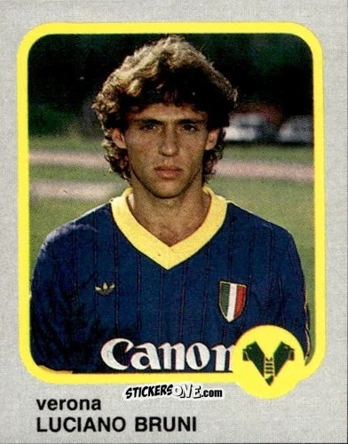 Figurina Luciano Bruni - Calcio Flash 1986 n. 283 - Edizioni Flash