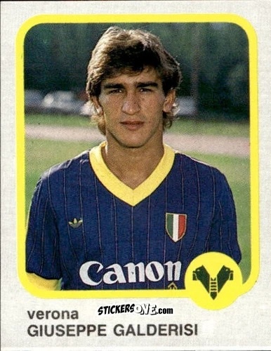 Figurina Giusppe Galderisi - Calcio Flash 1986 n. 287 - Edizioni Flash