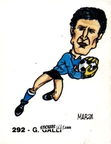 Cromo G. Galli - Calcio Flash 1986 n. 292 - Edizioni Flash