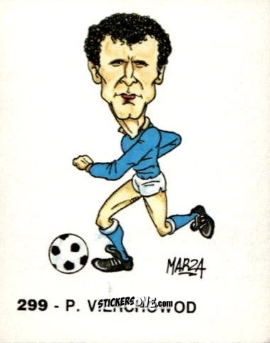 Cromo P. Vierchowod - Calcio Flash 1986 n. 299 - Edizioni Flash