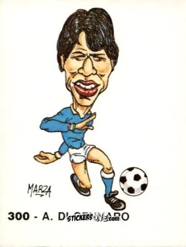 Cromo A. Di Gennaro - Calcio Flash 1986 n. 300 - Edizioni Flash