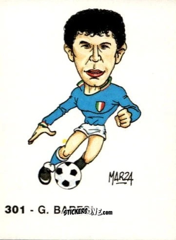 Cromo G. Baresi - Calcio Flash 1986 n. 301 - Edizioni Flash