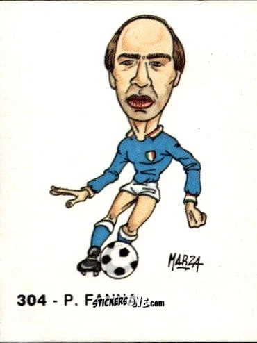 Cromo P. Fanna - Calcio Flash 1986 n. 304 - Edizioni Flash