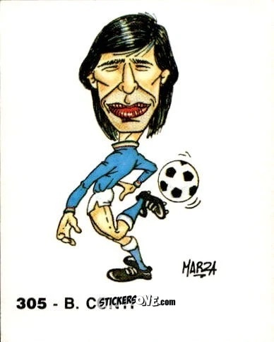 Cromo B. Conti - Calcio Flash 1986 n. 305 - Edizioni Flash