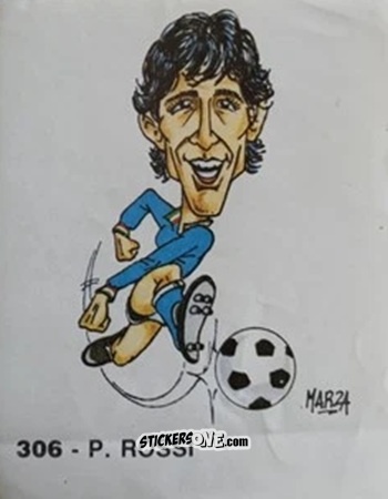 Cromo P. Rossi - Calcio Flash 1986 n. 306 - Edizioni Flash
