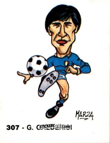 Cromo G. Galderisi - Calcio Flash 1986 n. 307 - Edizioni Flash