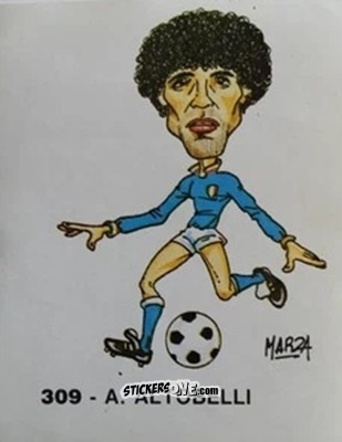 Cromo A. Altobelli - Calcio Flash 1986 n. 309 - Edizioni Flash