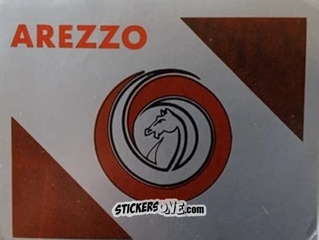 Sticker Scudetto Arezzo - Calcio Flash 1986 n. SC18 - Edizioni Flash