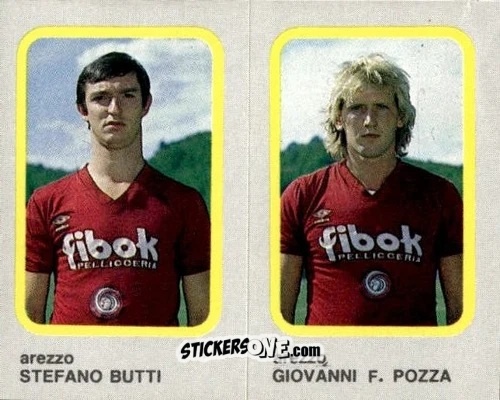 Figurina Stefano Butti / Giovanni F. Pozza - Calcio Flash 1986 n. 311 - Edizioni Flash
