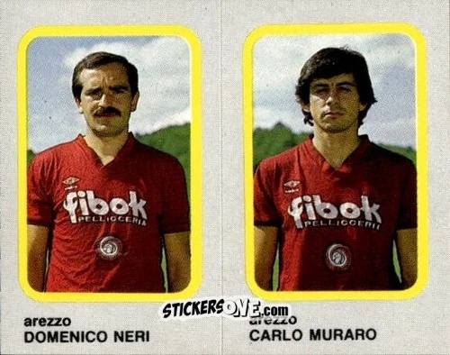 Cromo Domenico Neri / Carlo Muraro - Calcio Flash 1986 n. 315 - Edizioni Flash