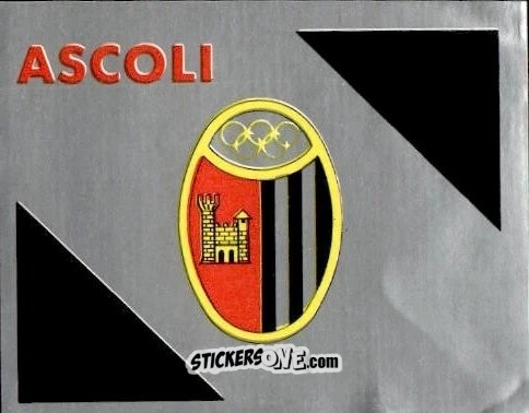 Sticker Scudetto Ascoli - Calcio Flash 1986 n. SC19 - Edizioni Flash