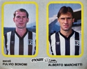 Cromo Fulvio Bonomi / Alberto Marchetti - Calcio Flash 1986 n. 321 - Edizioni Flash
