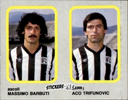 Cromo Massimo Barbuti / Aco Trifunovic - Calcio Flash 1986 n. 322 - Edizioni Flash