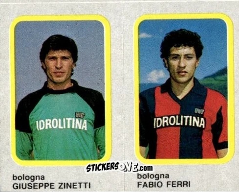 Cromo Giuseppe Zinetti / Fabio Ferri - Calcio Flash 1986 n. 324 - Edizioni Flash